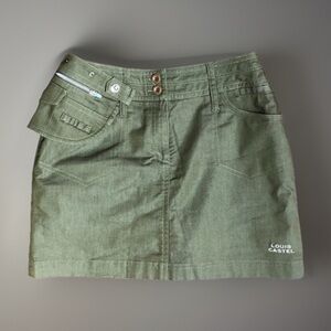 Green Belted Pack Golf Women's Skirt / Skort sz XS